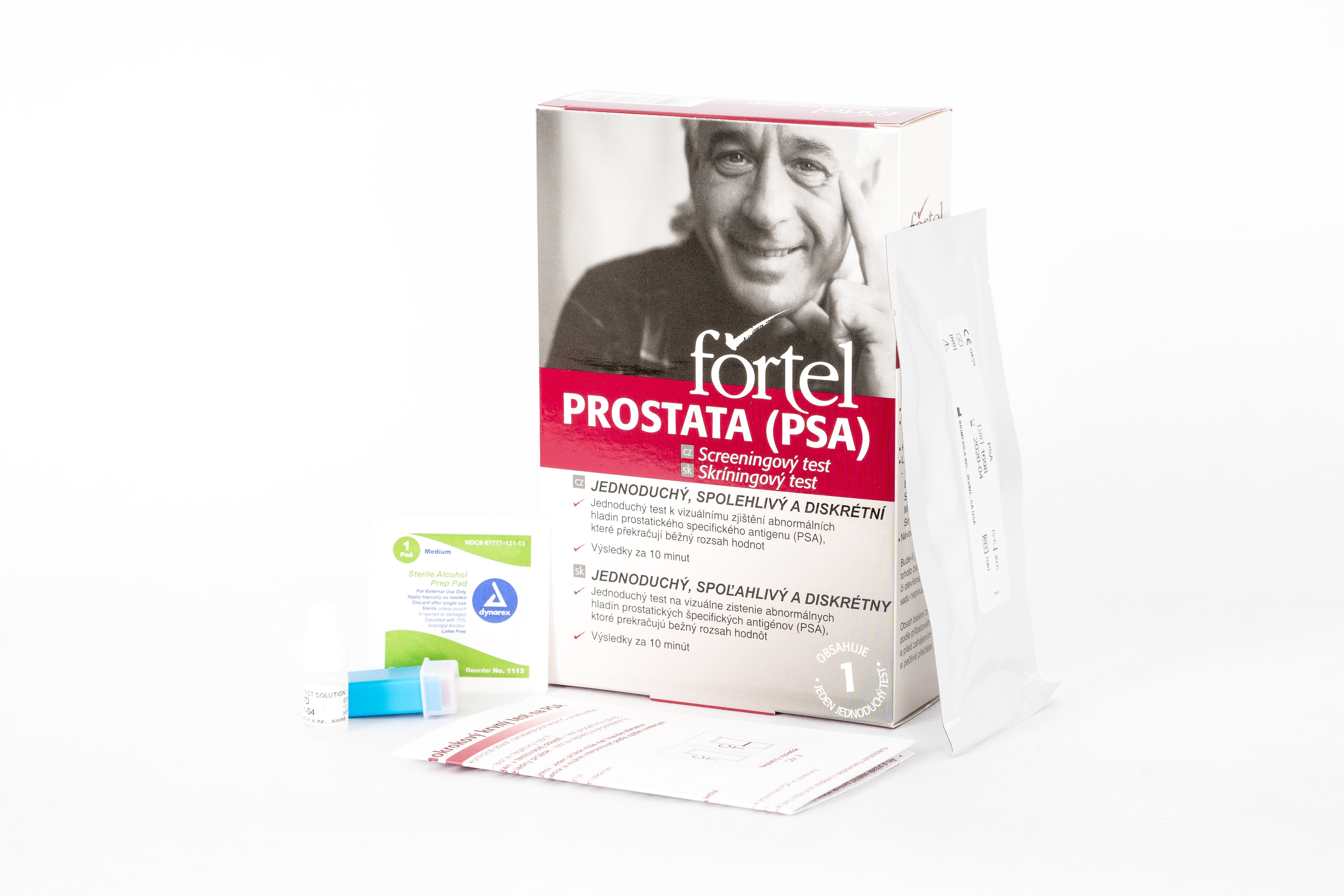rakovina prostaty - samodiagnostický test Fortel® krvný test na PSA